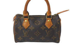 LOUIS VUITTON ルイヴィトン ミニスピーディー ハンドバッグ モノグラム M41534 ブラウン 良品 中古 57852