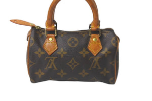 LOUIS VUITTON ルイヴィトン ミニスピーディー ハンドバッグ モノグラム M41534 ブラウン 良品 中古 57852