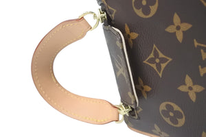 極美品 LOUIS VUITTON ルイヴィトン ドップキット ポーチ クラッチバッグ M44494ブラウン ゴールド金具 中古 57853