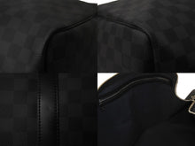 Load image into Gallery viewer, 極美品 LOUIS VUITTON ルイヴィトン ボストンバッグ キーポルバンドリエール55 ダミエ グラフィット N41413 ブラック シルバー金具 中古 57857