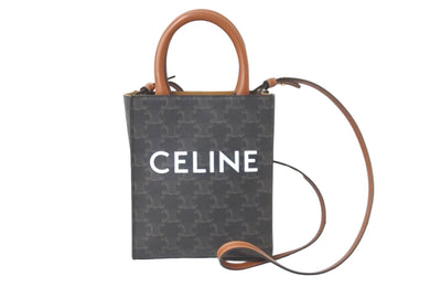 CELINE セリーヌ ショルダーバッグ ミニ バーティカルカバ 194372BZK.04LU ゴールド金具 美品 中古 57869