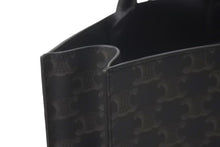 Load image into Gallery viewer, 極美品 CELINE セリーヌ トリオンフ バーティカルカバ ラージ ブラック ブラウン ゴールド金具 中古 57877