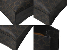 Load image into Gallery viewer, 極美品 CELINE セリーヌ トリオンフ バーティカルカバ ラージ ブラック ブラウン ゴールド金具 中古 57877