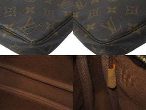 LOUIS VUITTON ルイヴィトン モノグラム ポシェット アクセソワール ブラウン M51980 ハンドバッグ ポーチ 美品 中古 57881
