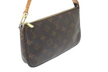 Load image into Gallery viewer, LOUIS VUITTON ルイヴィトン モノグラム ポシェット アクセソワール ブラウン M51980 ハンドバッグ ポーチ 美品 中古 57881