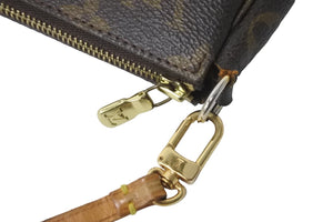LOUIS VUITTON ルイヴィトン モノグラム ポシェット アクセソワール ブラウン M51980 ハンドバッグ ポーチ 美品 中古 57881