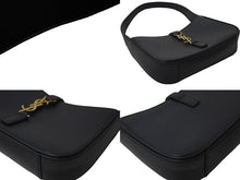 Load image into Gallery viewer, SAINT LAURENT サンローラン ショルダーバッグ ワンショルダー レザー ブラック ゴールド 美品 中古 57894