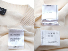 Load image into Gallery viewer, CHANEL シャネル ラパウザ ニット ココマーク ロゴ ホワイト 2019年 カシミヤ P60439K46038 サイズ34 美品 中古 57900