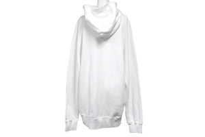極美品 Sacai サカイ パーカー スウェット 21-0283S 21AW×KAWS Embroidery Hoodie カウズロゴ プルオーバー ホワイト 中古 57904