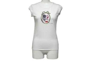 Christian Dior クリスチャンディオール 半袖Ｔシャツ 裁縫プリント サイズ12A ホワイト 2EBMTEE1RU 美品 中古 57907