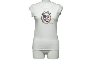Christian Dior クリスチャンディオール 半袖Ｔシャツ 裁縫プリント サイズ12A ホワイト 2EBMTEE1RU 美品 中古 57907