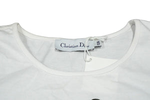 Christian Dior クリスチャンディオール 半袖Ｔシャツ 裁縫プリント サイズ12A ホワイト 2EBMTEE1RU 美品 中古 57907