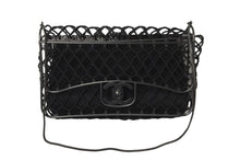 Load image into Gallery viewer, 新品同様 CHANEL シャネル ココマーク チェーンショルダーバッグ ビーズマトラッセ 18番台 サテン ガンメタ ブラック 中古 57914