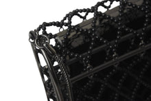 Load image into Gallery viewer, 新品同様 CHANEL シャネル ココマーク チェーンショルダーバッグ ビーズマトラッセ 18番台 サテン ガンメタ ブラック 中古 57914