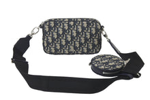 Load image into Gallery viewer, 極美品 Christian Dior クリスチャンディオール オブリーク ショルダーバッグ 29-BO-0271 キャンバス ネイビー 中古 57916