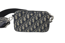 Load image into Gallery viewer, 極美品 Christian Dior クリスチャンディオール オブリーク ショルダーバッグ 29-BO-0271 キャンバス ネイビー 中古 57916
