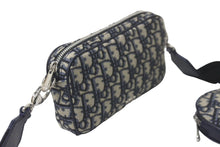 Load image into Gallery viewer, 極美品 Christian Dior クリスチャンディオール オブリーク ショルダーバッグ 29-BO-0271 キャンバス ネイビー 中古 57916