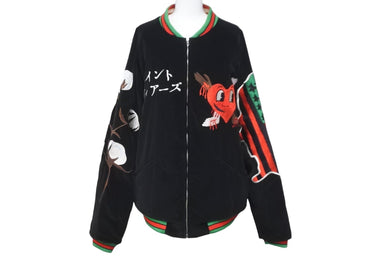 極美品 Saint MXXXXX × Denim Tears セントマイケル×デニムティアーズ スーベニアジャケット SM-S22-0000-059 サイズL 中古 57928