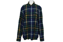 Load image into Gallery viewer, F.C.R.B. エフシーアールビー ロゴ チェックシャツ ネイビー系 FCRB-192073 19AW サイズL 良品 中古 57934