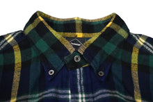 Load image into Gallery viewer, F.C.R.B. エフシーアールビー ロゴ チェックシャツ ネイビー系 FCRB-192073 19AW サイズL 良品 中古 57934