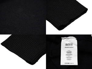 ami alexandre mattiussi アミ アレクサンドルマテュッシ セーター ブラック BFHK001.001 良品 中古 57940 