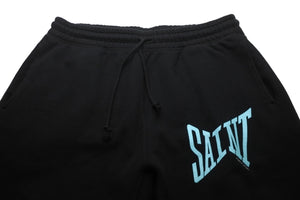 SAINT MICHAEL セントマイケル スウェットパンツ パンツ ロゴ ブラック SM-S23-0000-052 美品 中古 57943 