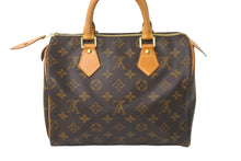 Load image into Gallery viewer, LOUIS VUITTON ルイヴィトン ハンドバッグ スピーディー25 モノグラム M41528 PVC レザー ゴールド金具 美品 中古 57958