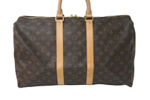 Load image into Gallery viewer, LOUIS VUITTON ルイヴィトン モノグラム キーポル45 ボストンバッグ M41414 ブラウン 美品 中古 58002