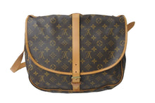 Load image into Gallery viewer, LOUIS VUITTON ルイヴィトン ショルダーバッグ M42254 ソミュール35 モノグラムキャンバス ブラウン ゴールド 美品 中古 57968