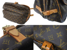 Load image into Gallery viewer, LOUIS VUITTON ルイヴィトン ショルダーバッグ M42254 ソミュール35 モノグラムキャンバス ブラウン ゴールド 美品 中古 57968