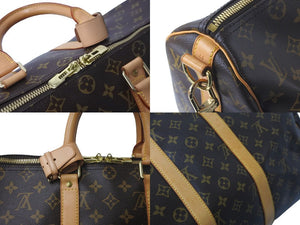 LOUIS VUITTON ルイヴィトン ボストンバッグ M41418 キーポルバンドリエール45 モノグラム ブラウン ゴールド金具 美品 中古 57974