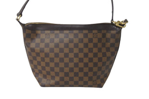 LOUIS VUITTON ルイヴィトン ショルダーバッグ N51995 ダミエ エベヌ イロヴォMM PVC レザー ブラウン 美品 中古 54134