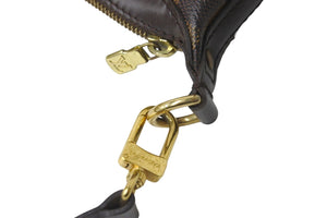 LOUIS VUITTON ルイヴィトン ショルダーバッグ N51995 ダミエ エベヌ イロヴォMM PVC レザー ブラウン 美品 中古 54134