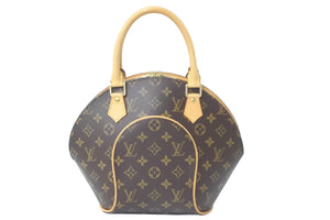 極美品 LOUIS VUITTON ルイヴィトン ハンドバッグ M51127 エリプスPM モノグラムキャンバス ブラウン ゴールド金具 中古 57984