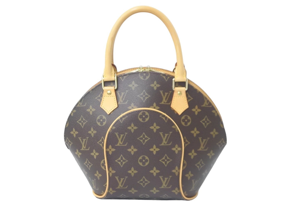 極美品 LOUIS VUITTON ルイヴィトン ハンドバッグ M51127 エリプスPM モノグラムキャンバス ブラウン ゴールド金具 中古 57984