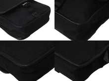 画像をギャラリービューアに読み込む, PRADA プラダショルダーバッグ 2VD028 2E9S F0002 三角プレート ナイロン レザー ブラック シルバー金具 美品 中古 57989 