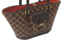 Load image into Gallery viewer, LOUIS VUITTON ルイヴィトン トートバッグ N51121 マノスクPM ダミエ ブラウン ゴールド金具 美品 中古 57990
