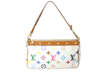 Load image into Gallery viewer, LOUIS VUITTON ルイヴィトン 村上隆 別売りスト付き ポシェットアクセソワール マルチカラー M92649 ゴールド金具 美品 中古 57993