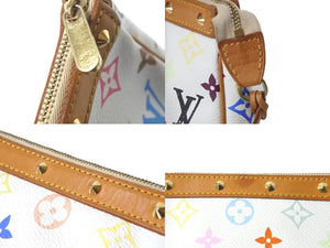 LOUIS VUITTON ルイヴィトン 村上隆 別売りスト付き ポシェットアクセソワール マルチカラー M92649 ゴールド金具 美品 中古 57993