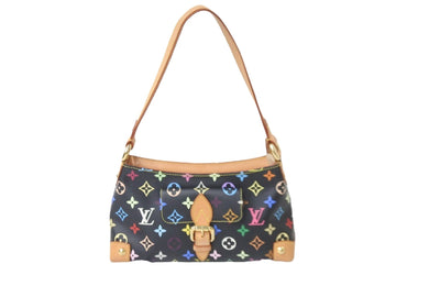 LOUIS VUITTON ルイヴィトン ショルダーバッグ M40099 モノグラムマルチカラー エライザ ノワール ブラック 美品 中古 57994