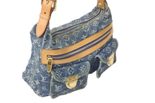 Load image into Gallery viewer, LOUIS VUITTON ルイヴィトン ハンドバッグ バギーPM モノグラムデニム M95049 ブルー ゴールド金具 美品 中古 57995