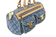 Load image into Gallery viewer, LOUIS VUITTON ルイヴィトン ハンドバッグ ネオスピーディ モノグラムデニム M95019 ゴールド金具 美品 中古 57996