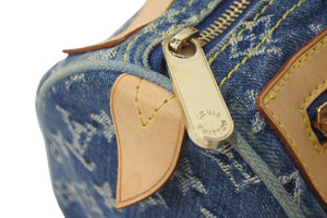 LOUIS VUITTON ルイヴィトン ハンドバッグ ネオスピーディ モノグラムデニム M95019 ゴールド金具 美品 中古 57996