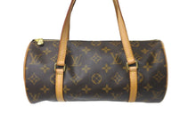 Load image into Gallery viewer, LOUIS VUITTON ルイヴィトン ハンドバッグ 筒型 パピヨン26 モノグラム ブラウン M51366 美品 中古 58000