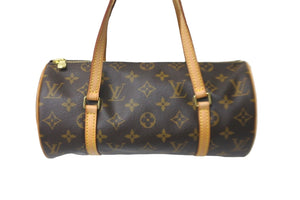 LOUIS VUITTON ルイヴィトン ハンドバッグ 筒型 パピヨン26 モノグラム ブラウン M51366 美品 中古 58000