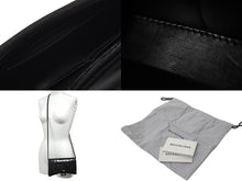 Load image into Gallery viewer, BALENCIAGA バレンシアガ アワーグラス チェーン ウォレット ショルダーバッグ 656050 ブラック クロコ型押し 美品 中古 58008