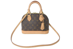 LOUIS VUITTON ルイヴィトン ハンドバッグ ショルダーバッグ 2WAY アルマBB M53152 モノグラム ゴールド金具 美品 中古 58016