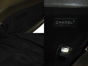 CHANEL シャネル ショルダーバッグ ボーイシャネル ココマーク 15番台 2011年 カーフスキン グリーン シルバー金具 美品 中古 58018