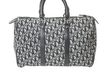 Load image into Gallery viewer, Christian Dior クリスチャンディオール ミニボストンバッグ35 トロッター キャンバス PZ0032 レザー シルバー金具 美品 中古 58021