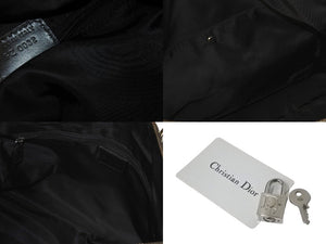 Christian Dior クリスチャンディオール ミニボストンバッグ35 トロッター キャンバス PZ0032 レザー シルバー金具 美品 中古 58021